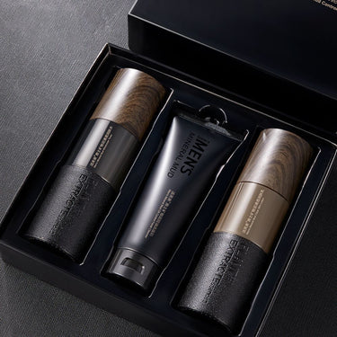 3-pcs Men Mineral Mud Skin Care Kit - ManSHK